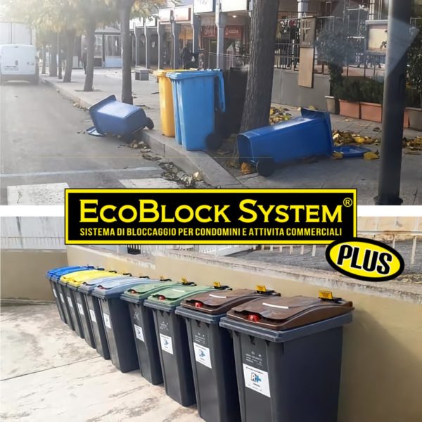 EcoBlock System Plus sistema bloccaggio prima dopo